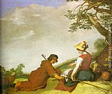 Abraham Bloemaert Shepherd and Sherpherdess painting